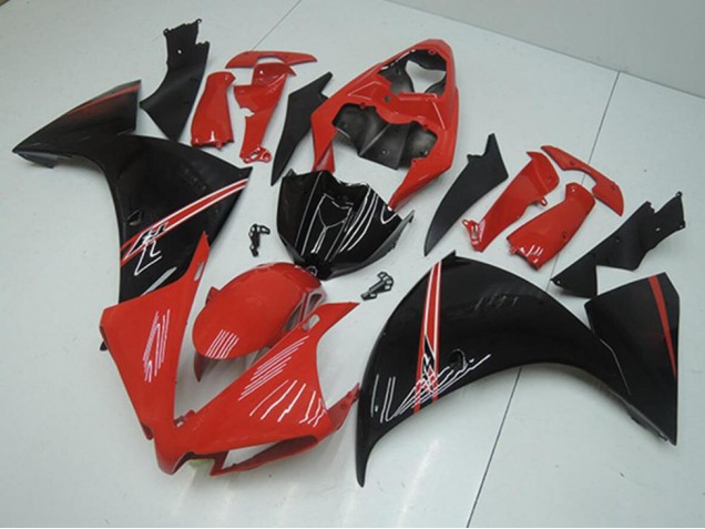 12-14 Red Black Yamaha YZF R1 Motorcycle Fairings