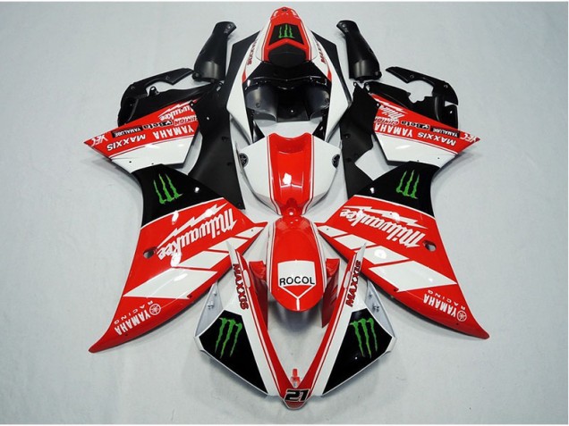 12-14 Red White Rocol Yamaha YZF R1 Motorcycle Fairings 12-14 Red White Rocol Yamaha YZF R1 Motorcycle Fairings