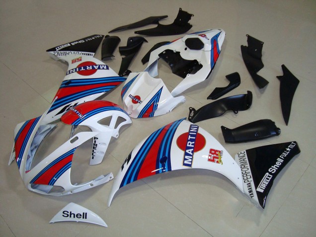 12-14 White Black Martini Yamaha YZF R1 Motorcycle Fairings 12-14 White Black Martini Yamaha YZF R1 Motorcycle Fairings