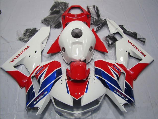 13-21 Red White Blue HRC Honda CBR600RR Motorcycle Fairing 13-21 Red White Blue HRC Honda CBR600RR Motorcycle Fairing