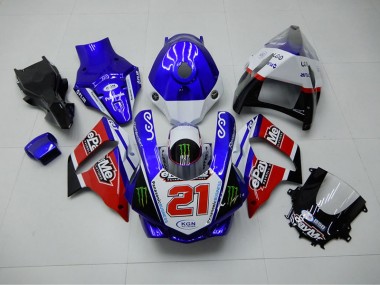 15-19 Blue Red KGN 21 Yamaha YZF R1 Motorcycle Fairings