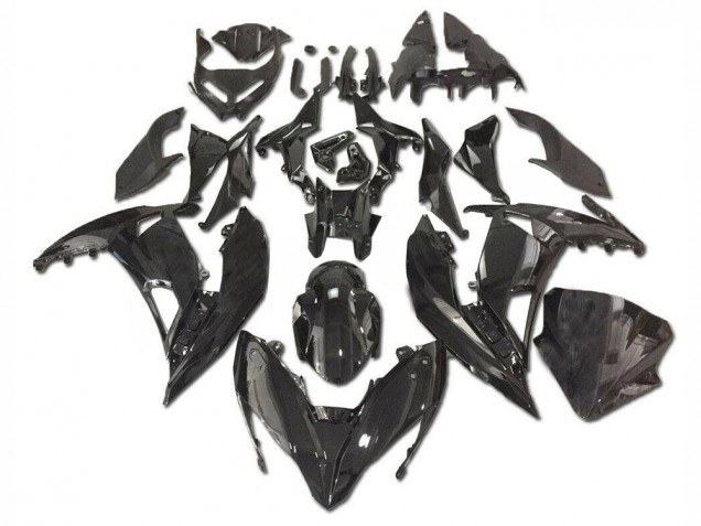 17-19 Glossy Black Kawasaki EX650 Motorcycle Fairings 17-19 Glossy Black Kawasaki EX650 Motorcycle Fairings