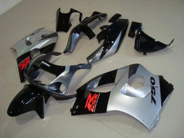 96-00 Silver Suzuki GSXR 600 Motorcycle Fairings
