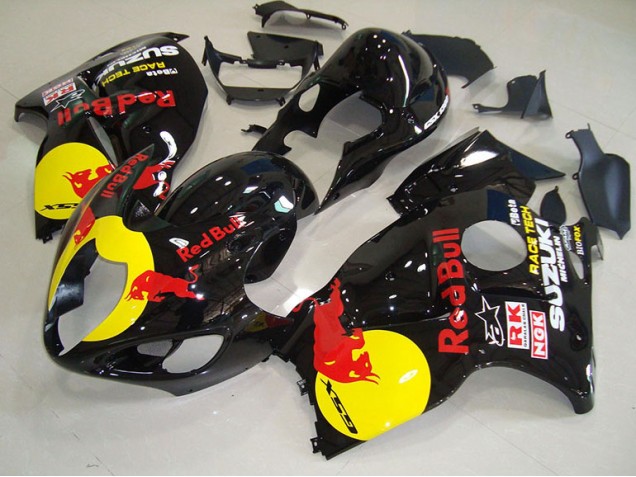 96-07 Black Yellow Red Bull Suzuki GSXR 1300 Hayabusa Motorcycle Fairings