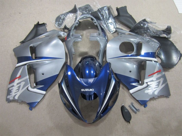 96-07 Silver Blue Suzuki GSXR 1300 Hayabusa Motorcycle Fairings 96-07 Silver Blue Suzuki GSXR 1300 Hayabusa Motorcycle Fairings