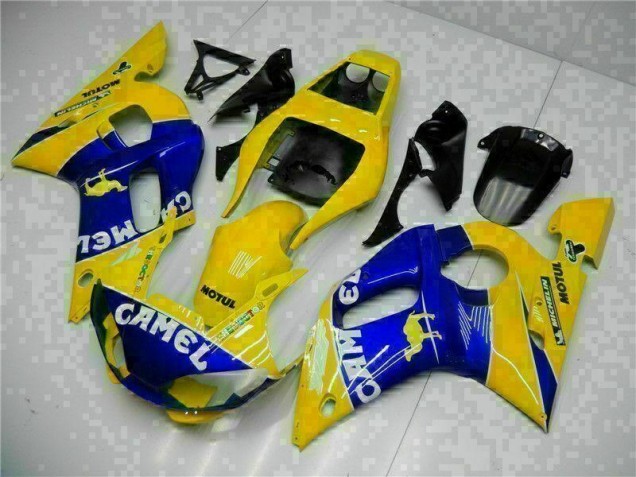 98-02 Yellow Blue Yamaha YZF R6 Motorcycle Fairings 98-02 Yellow Blue Yamaha YZF R6 Motorcycle Fairings