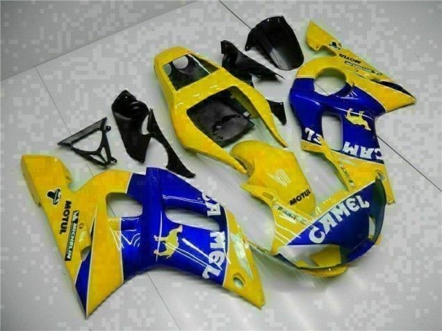 98-02 Yellow Blue Yamaha YZF R6 Motorcycle Fairings 98-02 Yellow Blue Yamaha YZF R6 Motorcycle Fairings