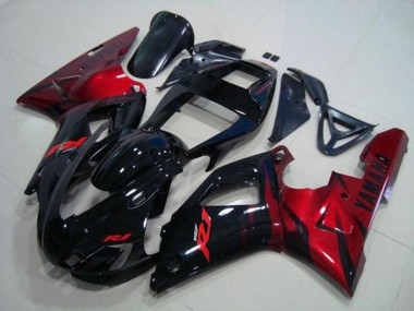 98-99 Black Red Yamaha YZF R1 Motorcycle Fairings