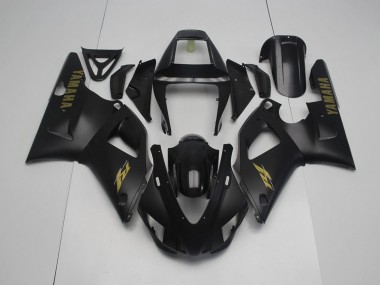98-99 Matte Black Yellow Yamaha YZF R1 Motorcycle Fairings
