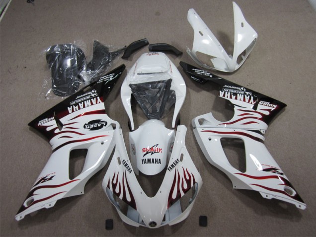 98-99 White Shark Yamaha YZF R1 Motorcycle Fairings 98-99 White Shark Yamaha YZF R1 Motorcycle Fairings